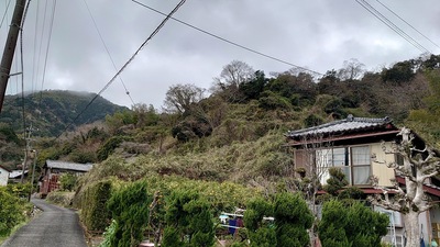 山麓の居館跡