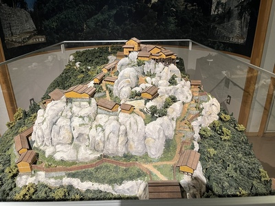 苗木遠山史料館に展示してある苗木城復元模型