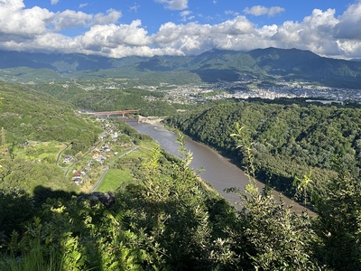 本丸跡から見る木曽川