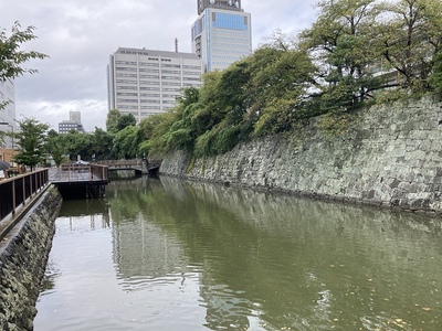 駿府城・外堀（城代橋付近）