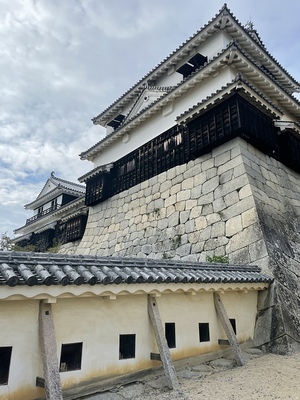 左から南隅櫓、小天守