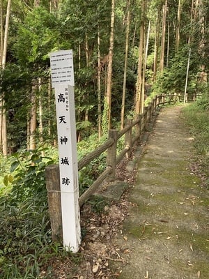 追手門手前の道