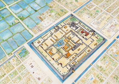 慶長期二条城復元図