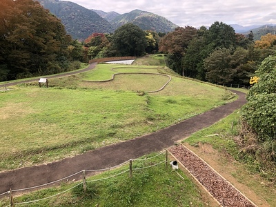 近藤郭の空堀と竪堀跡