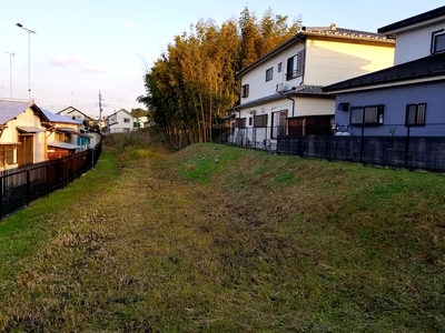 獅子ヶ崎土塁(北西から撮影)