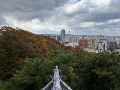 御隅櫓四階展望台から見た南の眺望