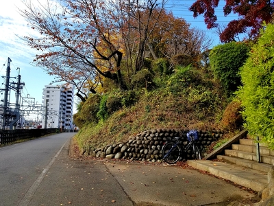 切岸跡(城址南東)