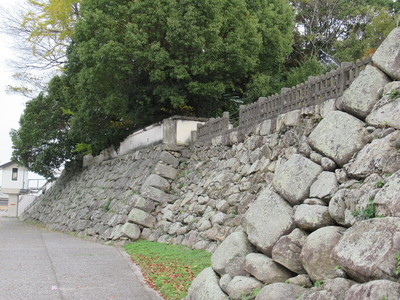 本丸西側の石垣