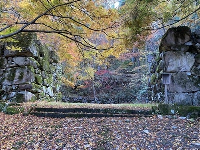 高山城城山公園の石積み