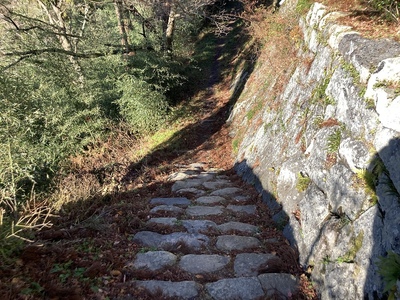 観音寺からの登城口