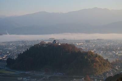 霧が晴れた(AM7:20)越前大野城