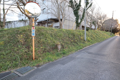 御住居地北西面の土塁