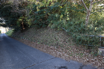 御住居地北西面の土塁