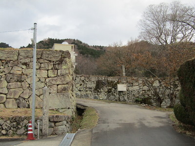 地黄城虎口の石垣