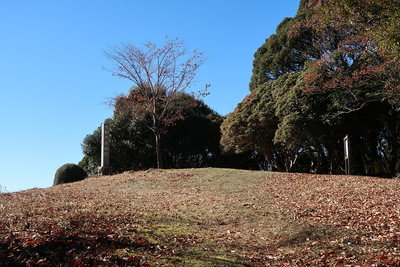 三岳城 一の城（本丸）を虎口より