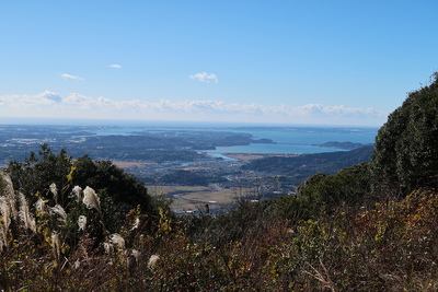 三岳城 一の城（本丸）よりの眺望