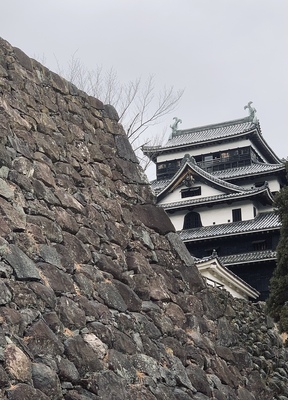 三ノ門跡辺りからの天守