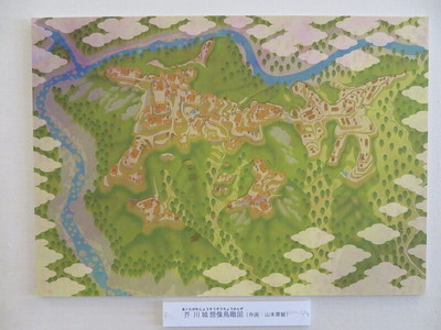 芥川城想像鳥瞰図