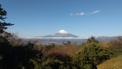 城址から望む富士山