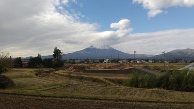 城址から望む富士山