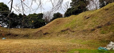 本丸土塁(北西隅)