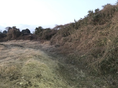 土塁と空堀