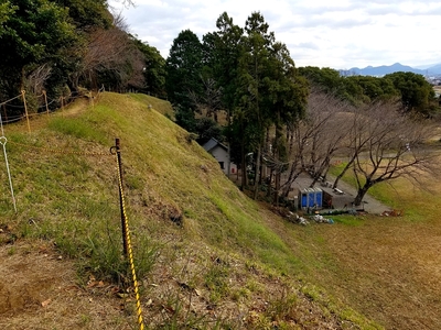 本丸土塁北側