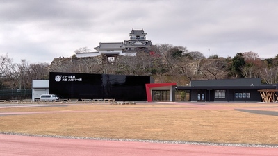 元城小学校正門跡から