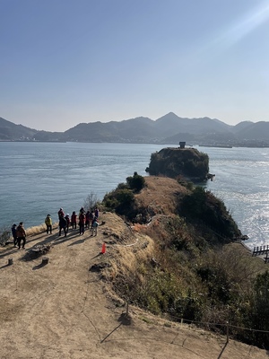 東南出丸と鯛崎島の眺め