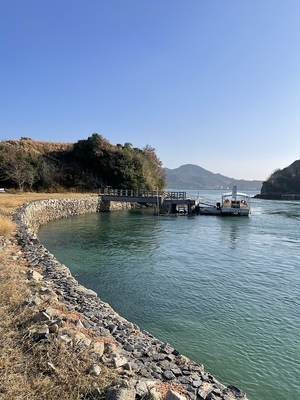 上陸地点の様子