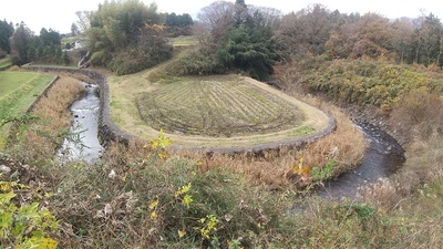 本丸から望む馬伏川