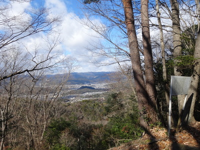 白鳥山頂(北城)出丸からの眺め