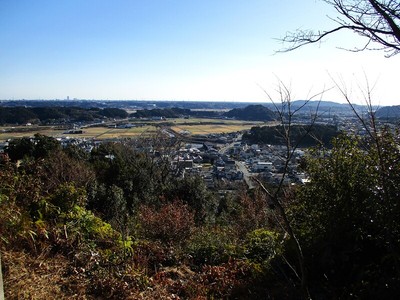 主郭より井伊谷を望む