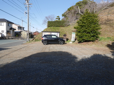 本丸下の駐車場