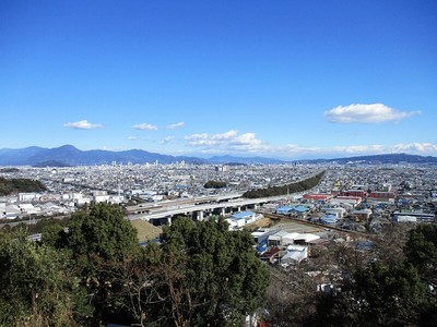 富士山方面を望む