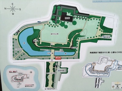 宇都宮城址公園の地図