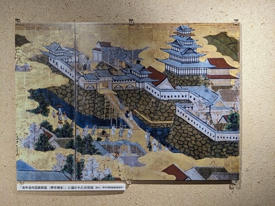 屏風に描かれた伏見城