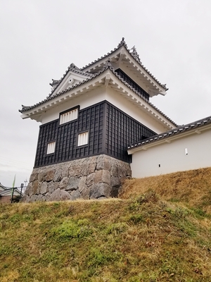 二ノ丸丑寅櫓と土塀