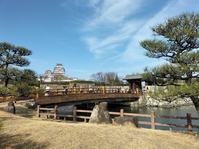 天守群と大手門と桜門橋