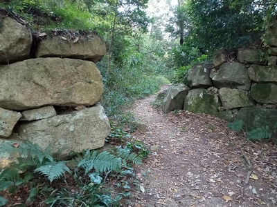 観音寺城　伝本丸食違い虎口