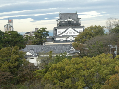 ホテルから見える岡崎城