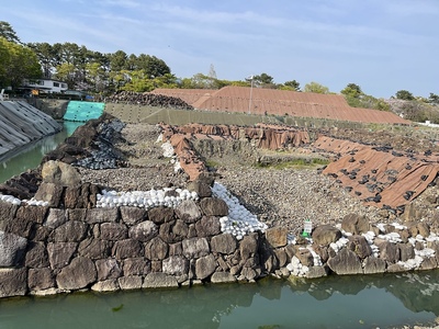 駿府城天守台発掘調査現場