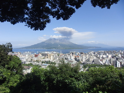 城山から見た桜島