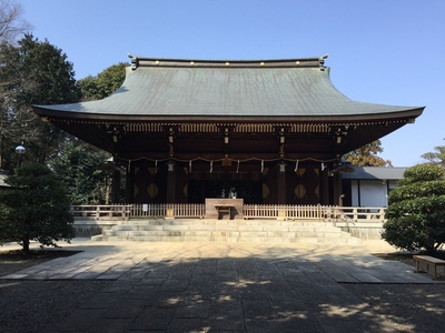 喜多見陣屋跡と推定される氷川神社