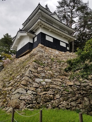 安土桃山時代の石垣と鉄櫓