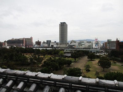 展望台より明石駅方面を望む