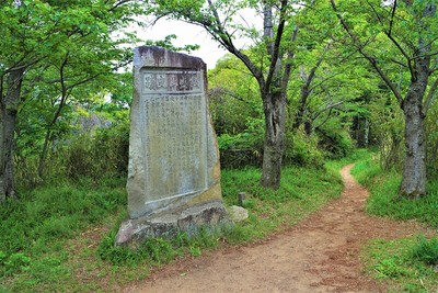 Ⅵ郭にある飯盛山史蹟碑