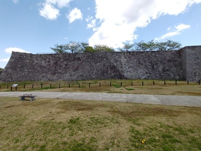 本丸西面の石垣