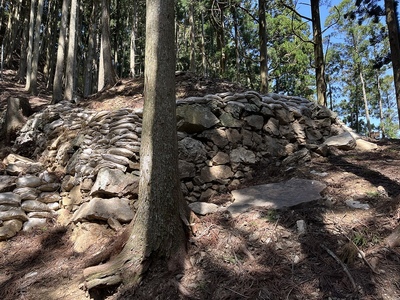 破城された郭3石垣