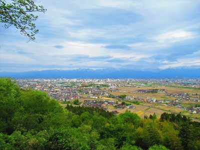 城址展望台からの眺望（富山市街）